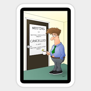 Office Bob - Meeting Cancelled Sticker